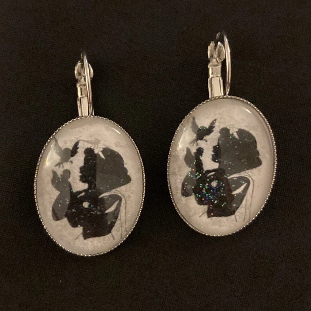 Disney Cinderella Glittery silhouette Earrings